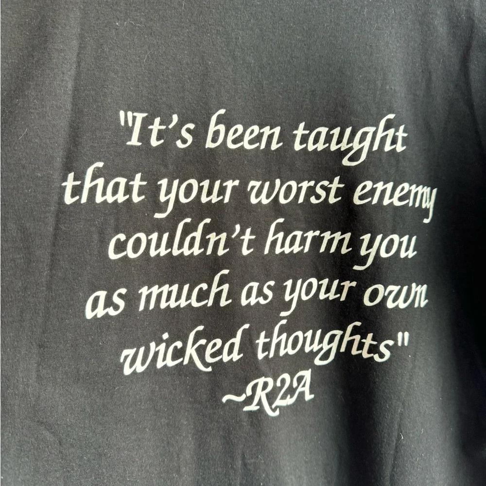 Wu tang T shirt MENTAL HEALTH AWARENESS! 💙 - Picture 5 of 6